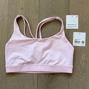 EUC energy bra strawberry milkshake size 6 lululemon